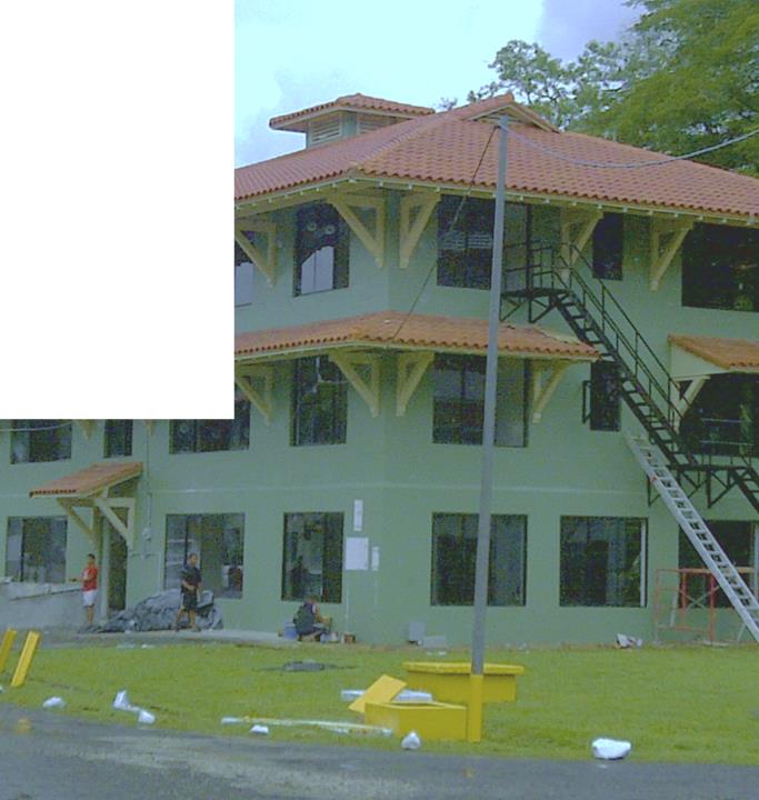 Vista exterior del proyecto para el Ministerio de Seguridad Pública